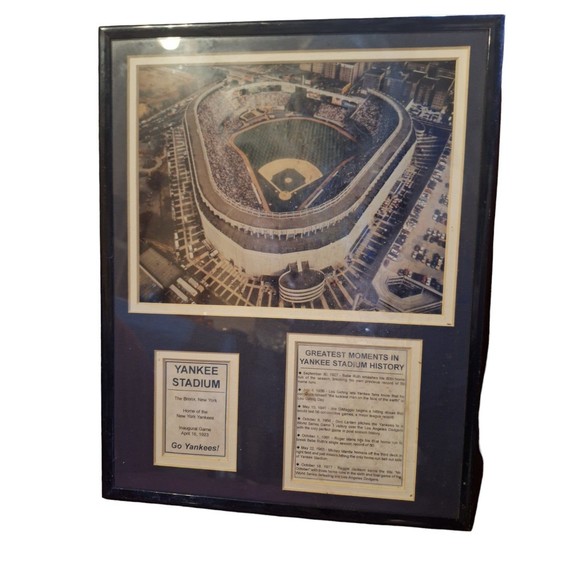 Legends Never Die - 1970s Yankee Stadium Framed Memorabilia - Picture 2 of 5
